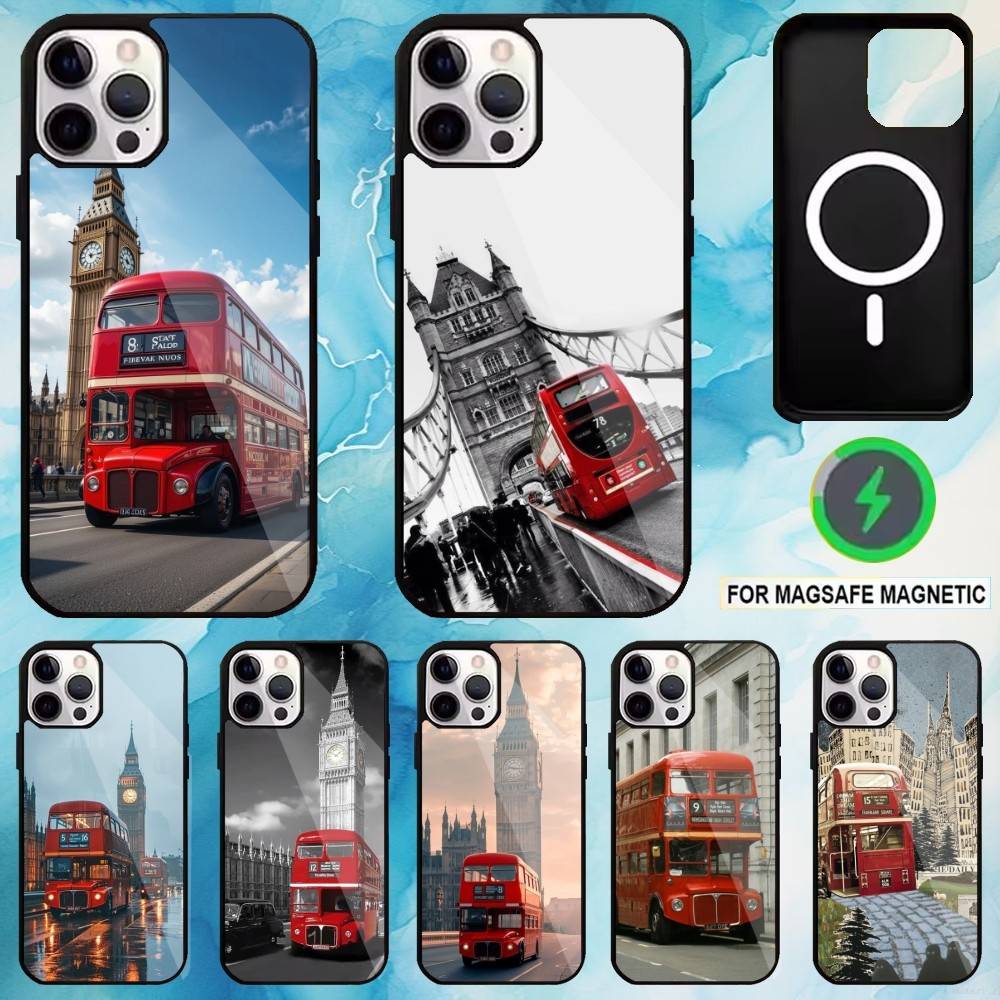Phone Cases London - London Red Double Decker Bus Handyhülle