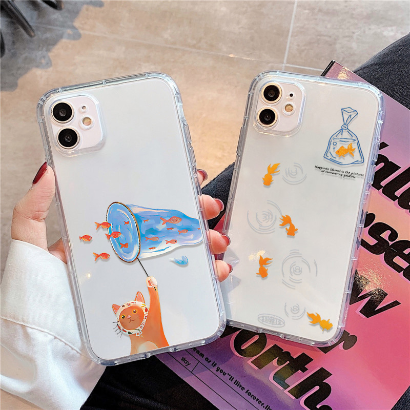 Phone Cases Clear - Lovely Fishes Klare Handyhülle für iPhone