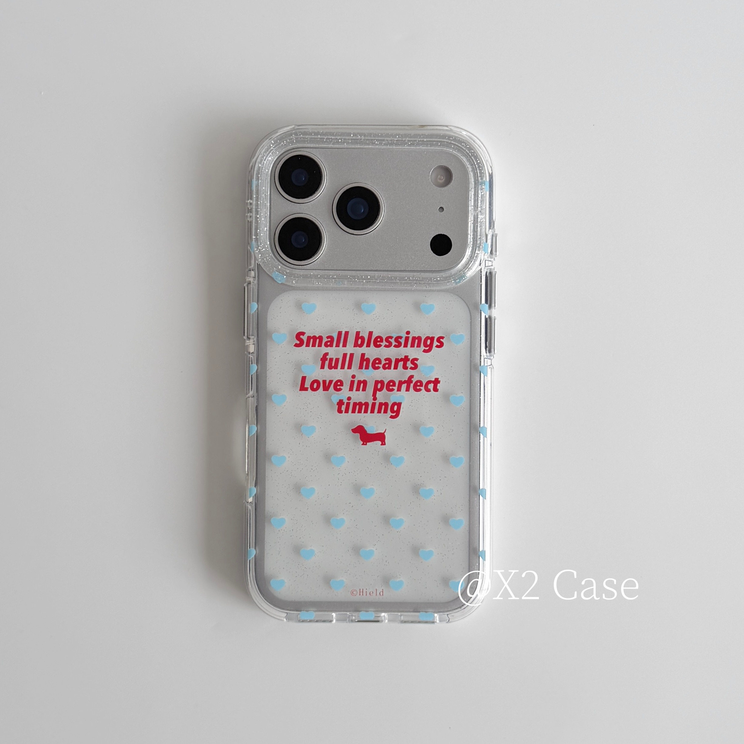 Phone Cases Bulk - Ins Blue Love English Shining Y2K