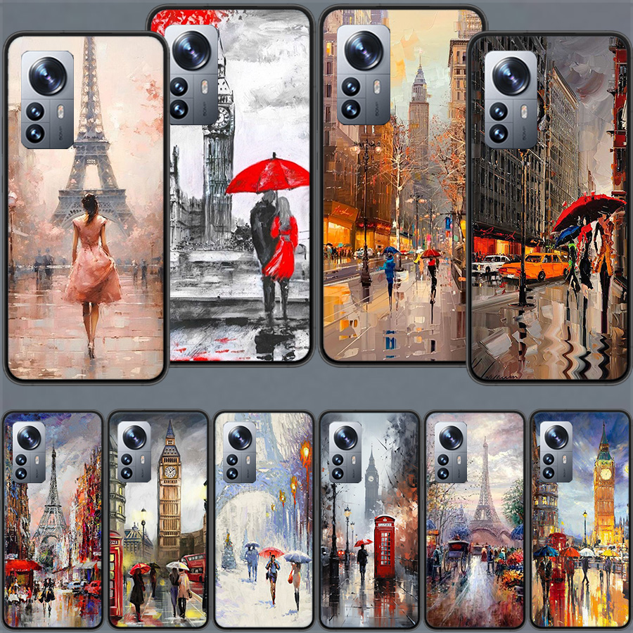 Phone Cases London - Künstler-London-Gemälde Ölgemälde Handyhülle für Xiaomi Poco