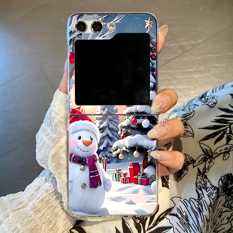 Phone Cases Z Fold 4 - Weihnachts-Schneemann-Elch-Handyhülle für Samsung Galaxy Z Flip