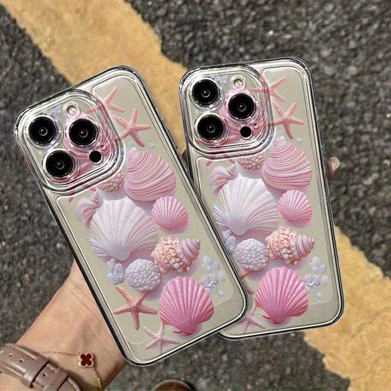 Phone Cases Clear - Trendige Rosa Muschel-Handyhülle für iPhone 17
