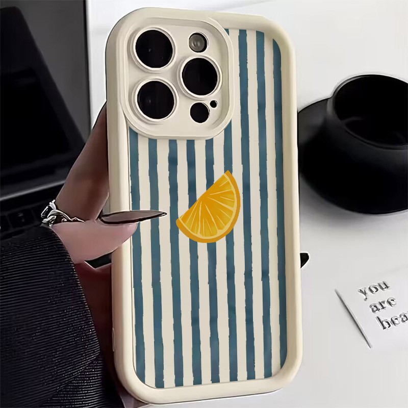 Phone Cases Bulk - Gestreifte Zitronenscheiben-Muster-Handyhülle für iPhone 17 16