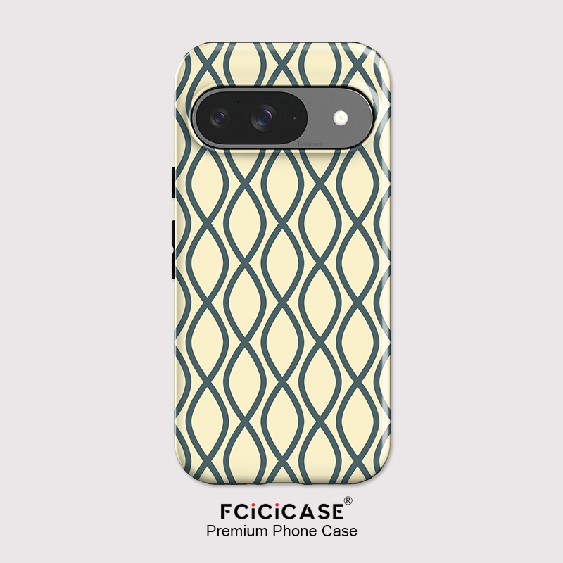 Phone Cases Google Pixel 9 - Fcicicase Modische Streifen-Print Handyhülle für Google