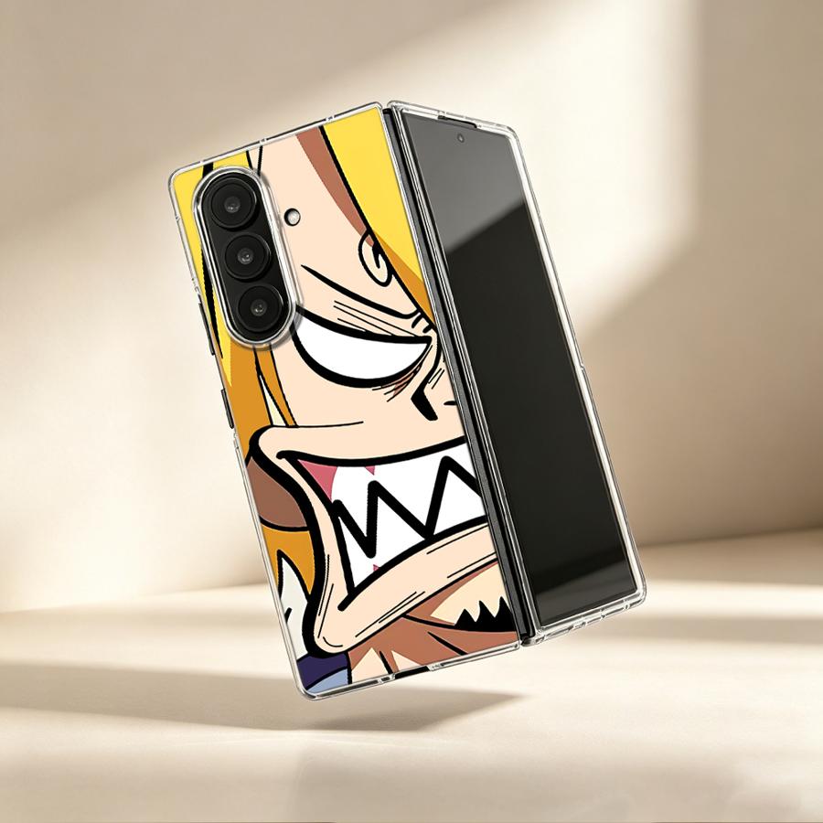 Phone Cases Z Fold 4 - Angry Sanji Anime Hülle für Samsung