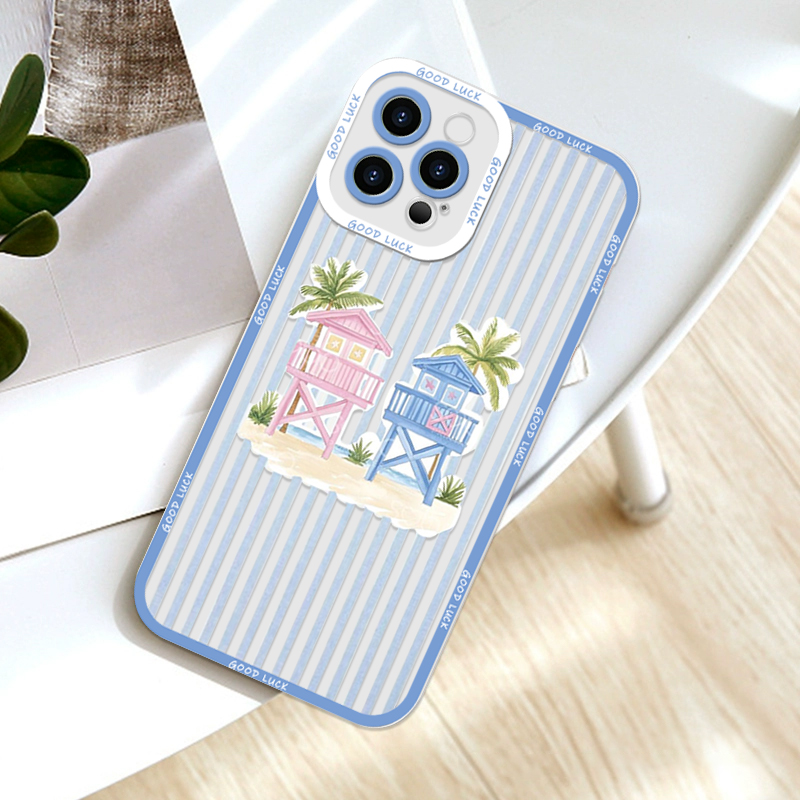 Sommerliche Palm-Kokosnuss-Bau – Phone Cases Clear Bewertung und Preis