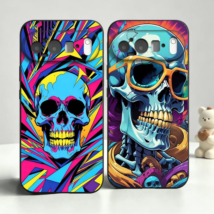 Neon Pop Art Totenkopf-Hülle f – Phone Cases Pixel 9A Bewertung und Preis