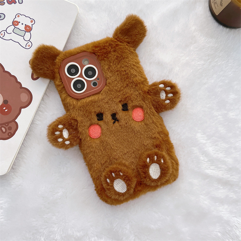 Koreanische 3D Cartoon Bär Fla – Phone Cases For Iphone 16 Bewertung und Preis