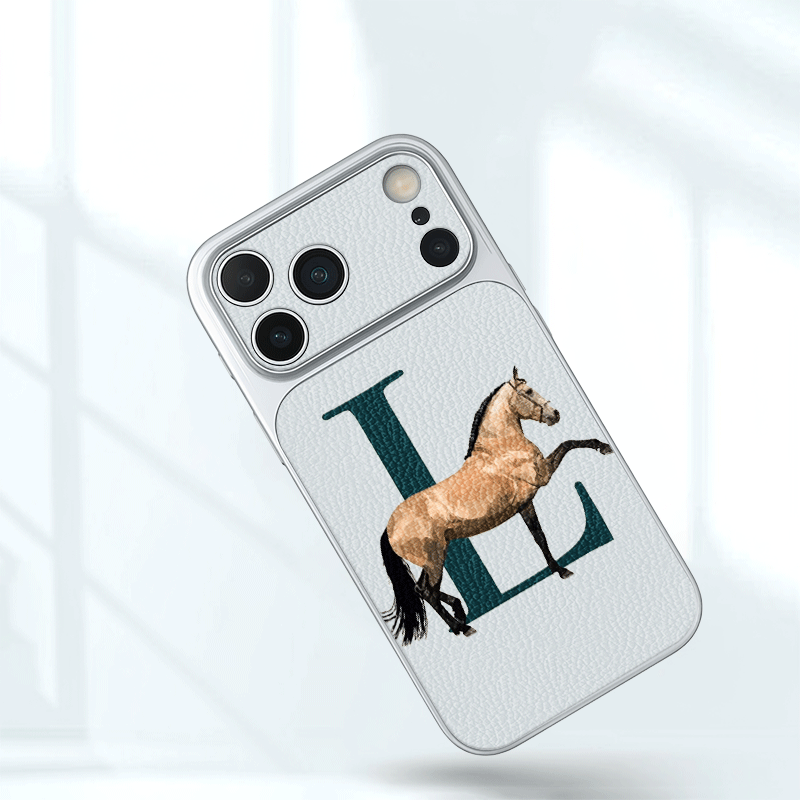 Tan Horse Near Letter L Leder- – Phone Cases Near Bewertung und Preis