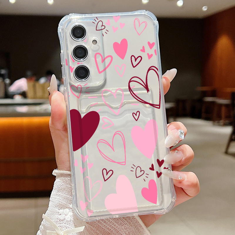 Liebesherz-Blättermuster Trans – Phone Cases Clear Bewertung und Preis
