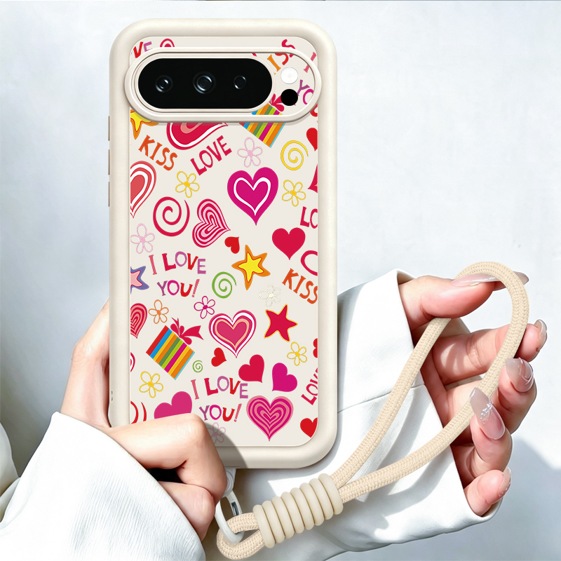 Handyhülle mit Herzmuster für  – Phone Cases Pixel 9A Bewertung und Preis