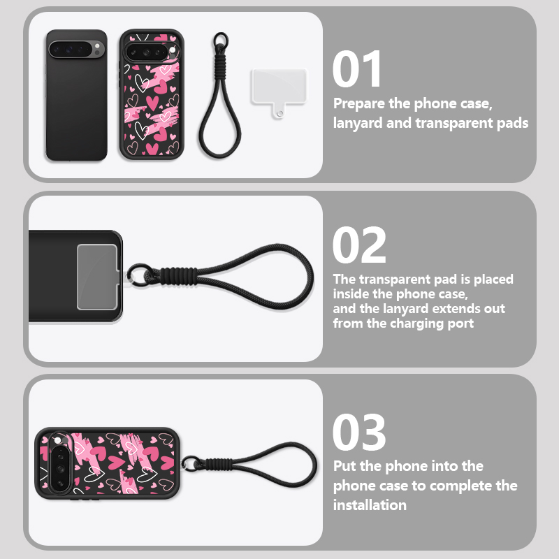 Handyhülle mit Herzmuster für  – Phone Cases Pixel 9A Bewertung und Preis