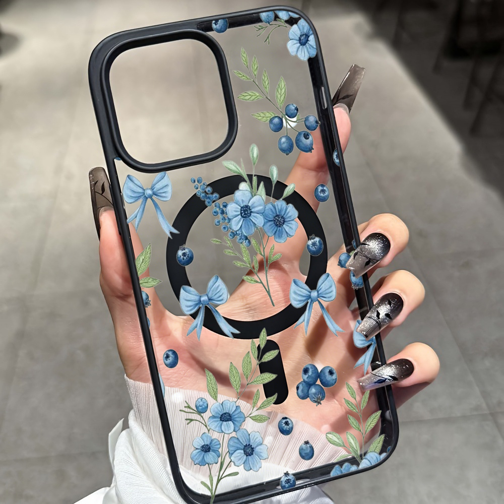 Blueberry Floral Clear Case fü – Phone Cases Clear Bewertung und Preis