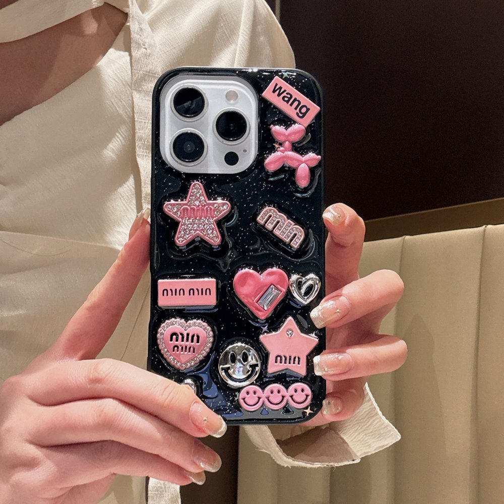 Süße 3D Love Heart Y2K Star Sp – Phone Cases Dior Bewertung und Preis