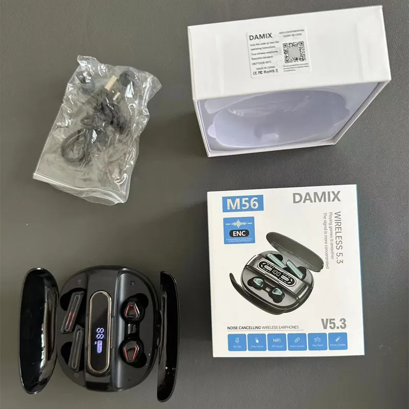 M56 TWS Bluetooth Paar-Kopfhör – Phone Cases Pk Bewertung und Preis