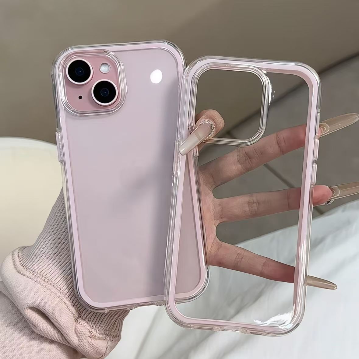 Luxus Candy Farbe Rahmen Klare – Phone Cases Girly Bewertung und Preis