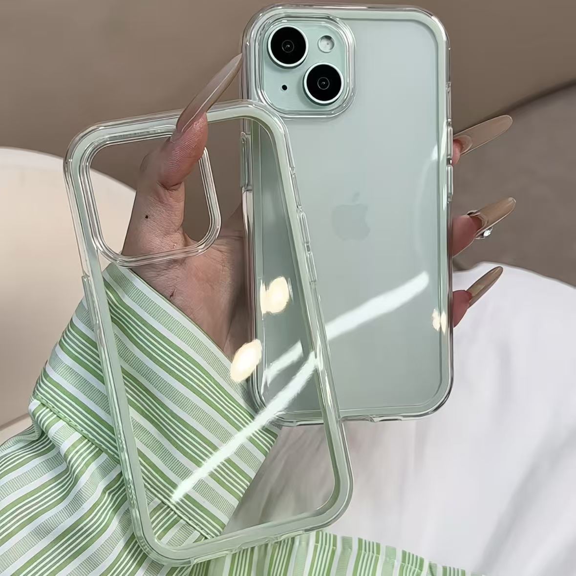 Luxus Candy Farbe Rahmen Klare – Phone Cases Girly Bewertung und Preis