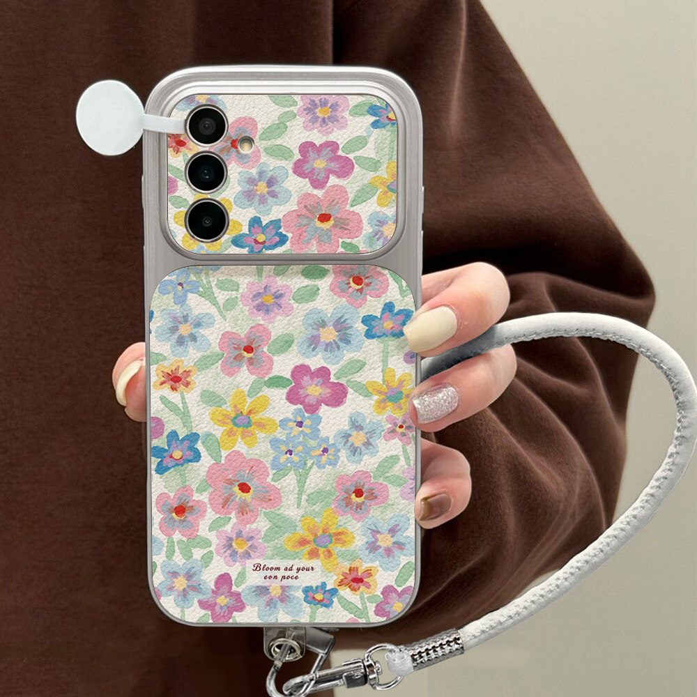 Bunte Blumen-Leder-Handyhülle  – Phone Cases Galaxy S26 Bewertung und Preis