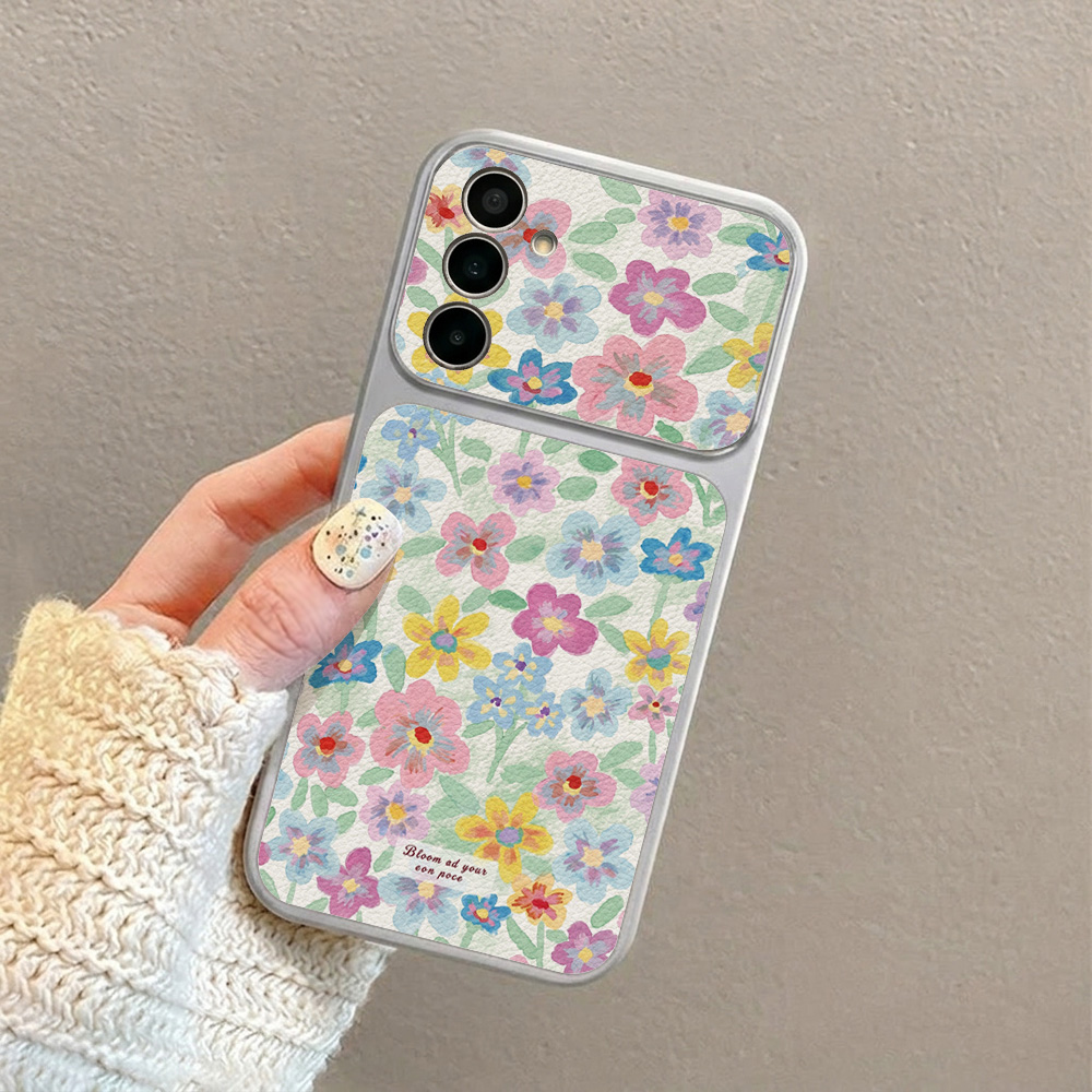 Bunte Blumen-Leder-Handyhülle  – Phone Cases Galaxy S26 Bewertung und Preis