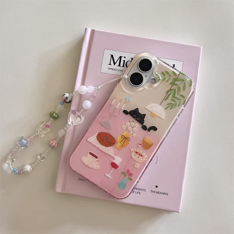 Ins Girl Niedliche Esstisch-Ka – Phone Cases Girly Bewertung und Preis