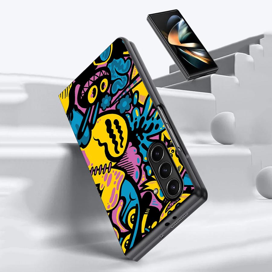 Cartoon-Graffiti-Design-Hülle  – Phone Cases Z Fold 4 Bewertung und Preis