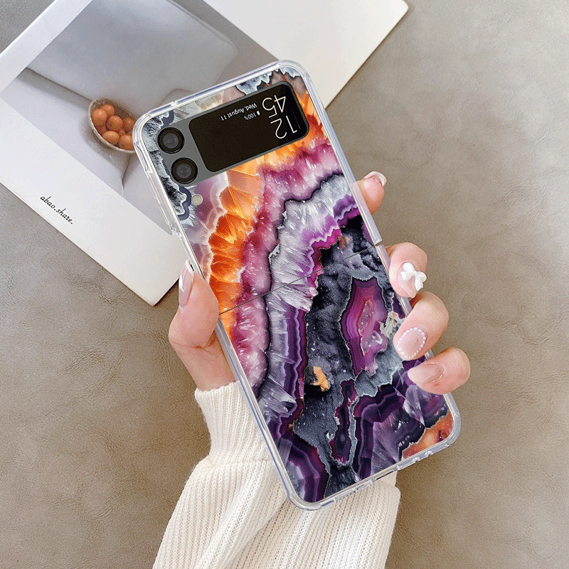Künstlerische bunte Marmor Tex – Phone Cases Z Fold 4 Bewertung und Preis