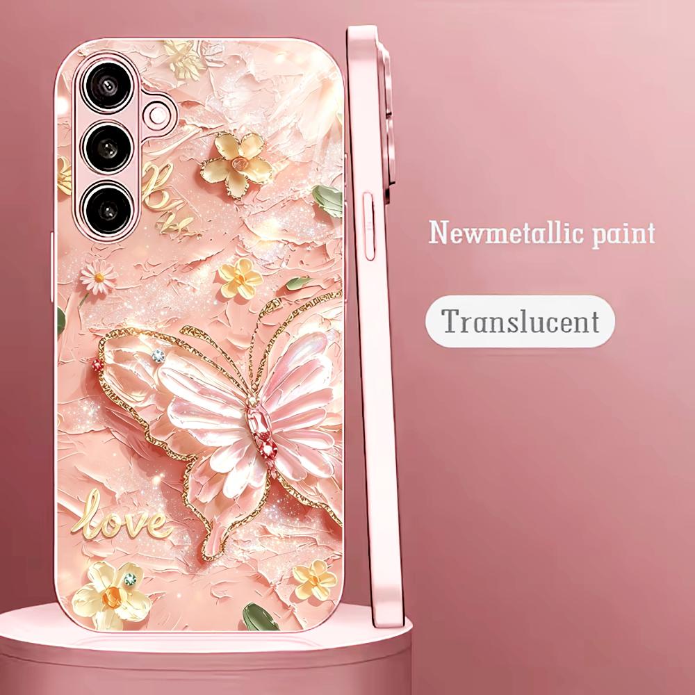Rosa Glitzer-Schmetterling Mod – Phone Cases Quad Lock Bewertung und Preis