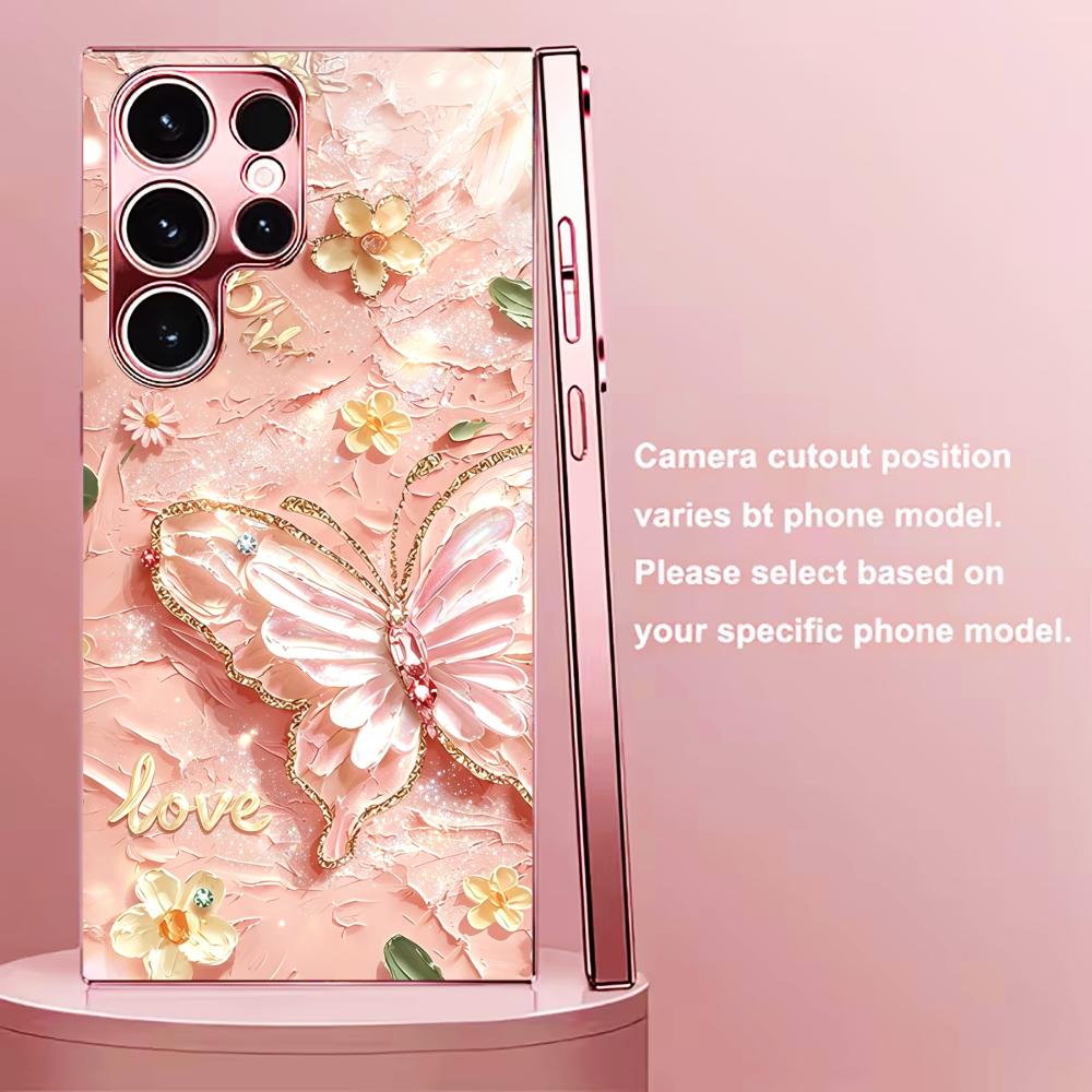Rosa Glitzer-Schmetterling Mod – Phone Cases Quad Lock Bewertung und Preis